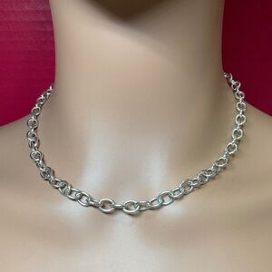 Larger Italian Sterling Silver Link 🔗 Chain / Necklace. 18 inches long